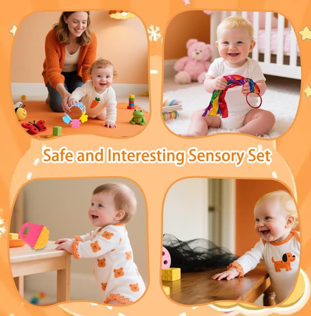 Thumbnail 5 de 19Pcs Baby Sensory Toy Set 0–12 Months