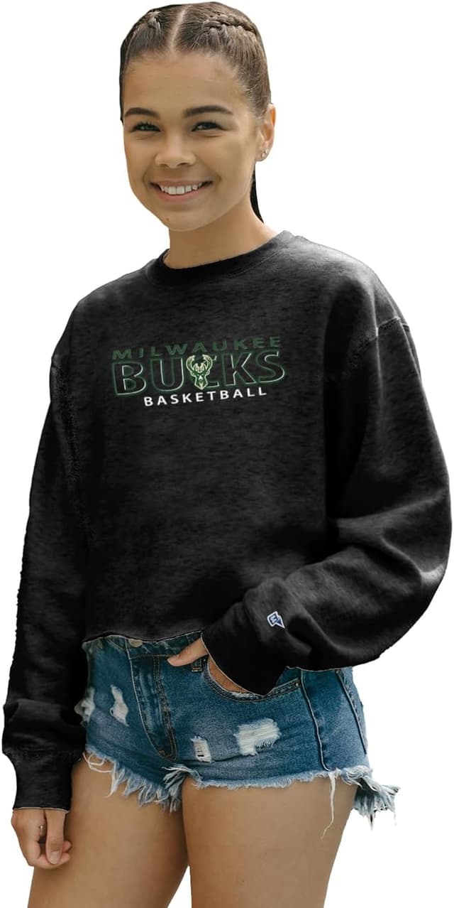 Imagen de Blue 84 Women's NBA Cropped Crewneck Sweatshirt en OfertitasTOP