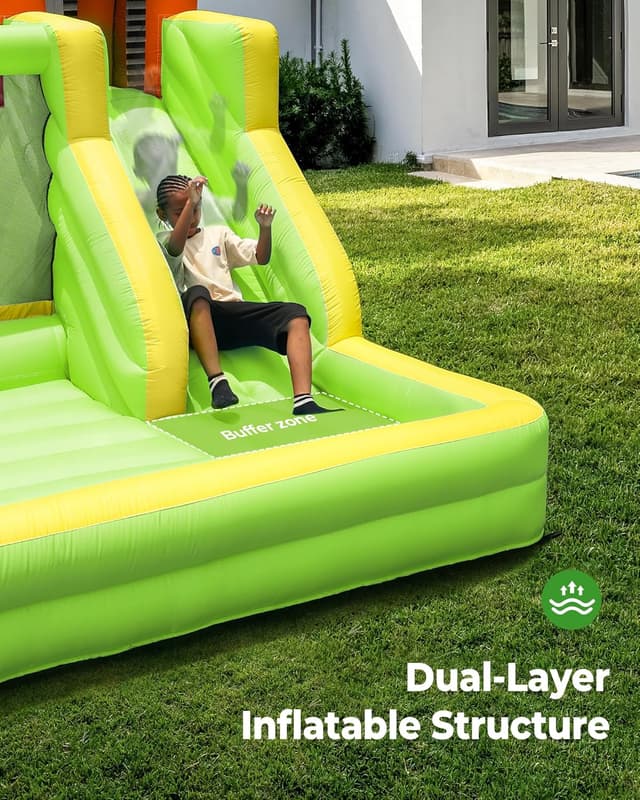 Thumbnail 5 de Outfunny Inflatable Bounce House 450W blower 🏰