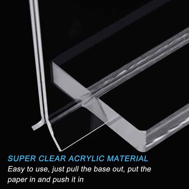 Detalle 2 de Srvnpioy Lot de 4 présentoirs A4 🪧