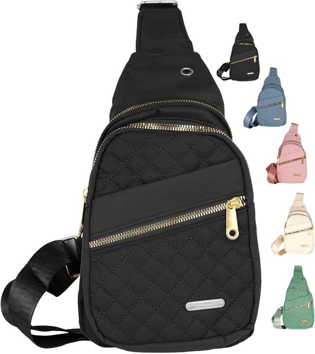 Thumbnail 6 de FOSLXIN Crossbody Damen Klein Brusttasche Sling Bag