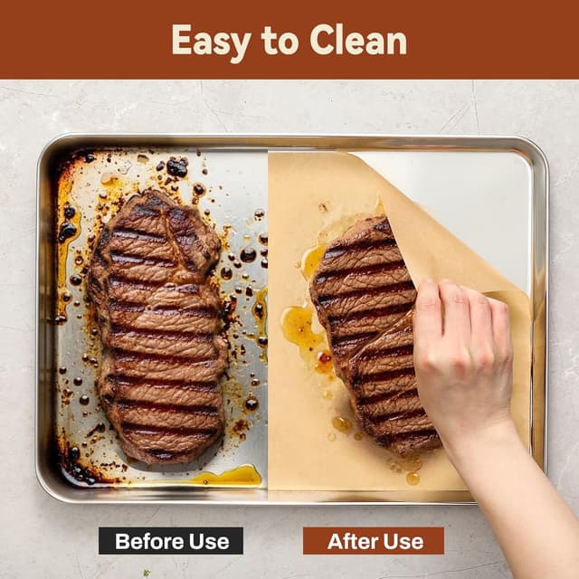 Thumbnail 3 de 200 Pcs Parchment Paper Sheets 12 x 16 for Baking 🍽