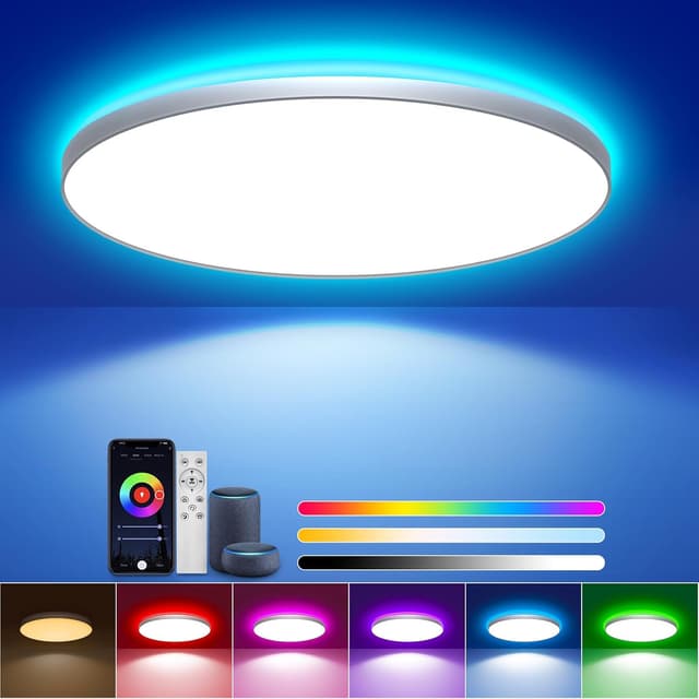 Imagen de ToyGlee LED Deckenleuchte Dimmbar 36W Ø30cm en OfertitasTOP