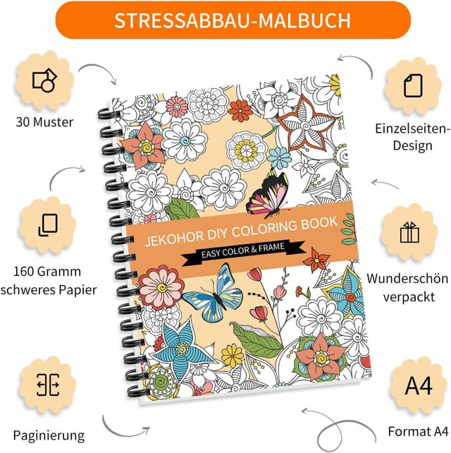 Thumbnail 6 de Malbuch für Erwachsene mit 36 Markern 🎨