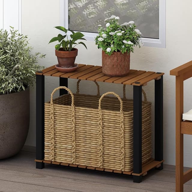 Detalle 2 de Furinno Pangkor estante plantas 60 cm 2 niveles