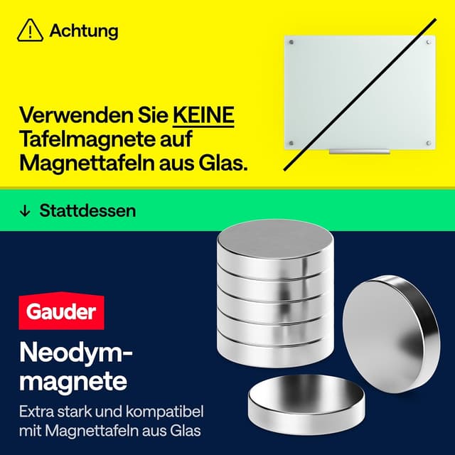 Thumbnail 6 de GAUDER Magnete 62 Stück 18×5 mm Kühlschrankmagnete 🧲