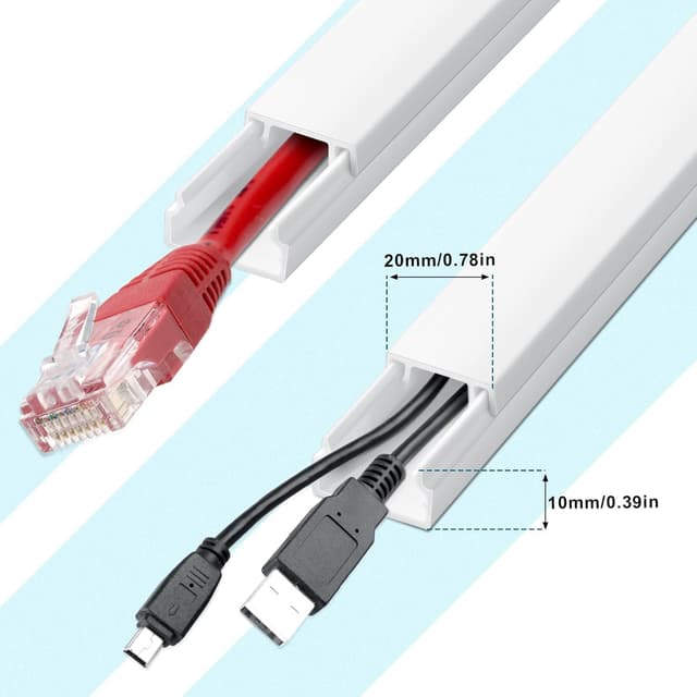 Thumbnail 1 de AiQInu Canalina passacavi 0,4 m 10 pezzi