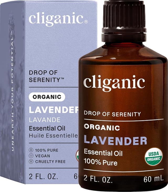 Imagen de Cliganic Organic Lavender Essential Oil for Diffuser en OfertitasTOP