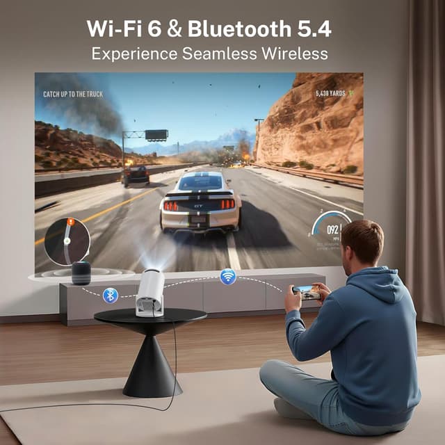 Thumbnail 6 de Auto Keystone Proyector inteligente 1080P 4K