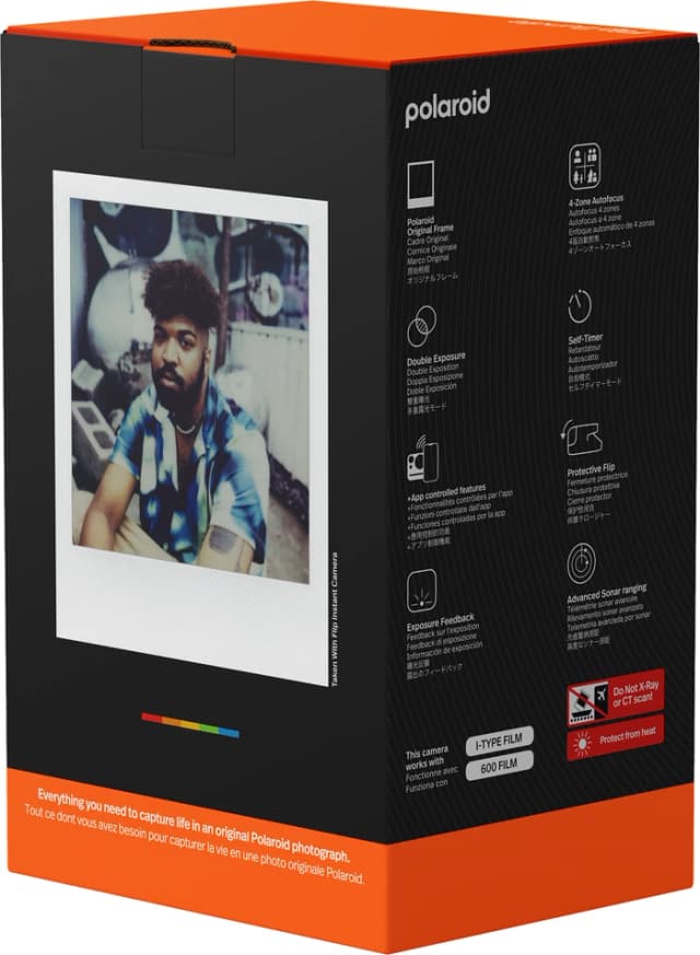 Detalle 2 de Polaroid Flip Weiß mit Color Film 8 Stück