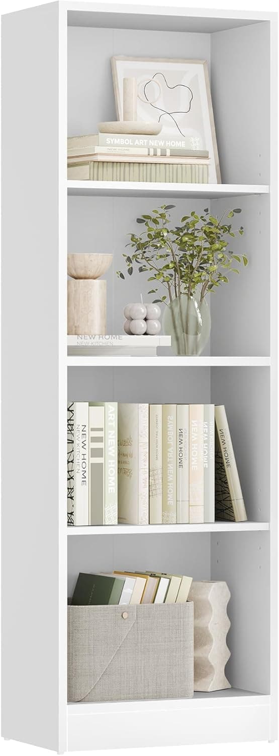 Detalle de VASAGLE Libreria a 4 ripiani regolabili 121,5 cm