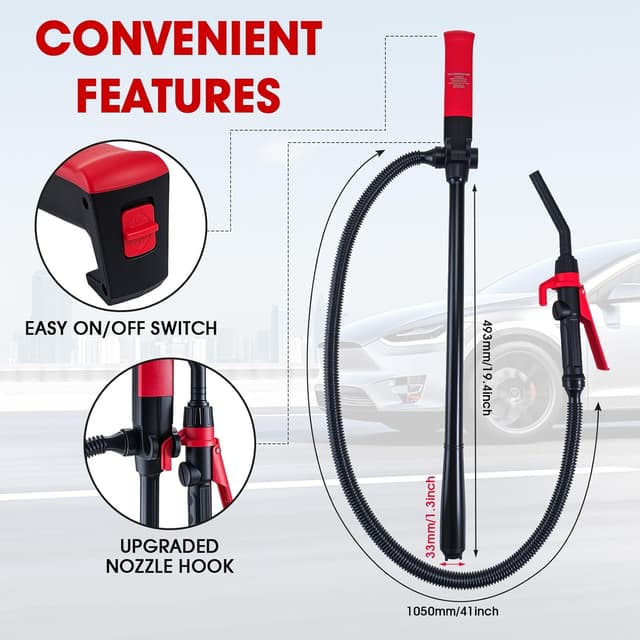 Thumbnail 2 de Bomba de transferencia de líquido a pilas 2.6 GPM