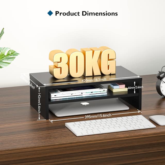 Thumbnail 5 de BONTEC Monitor Stand Riser 420mm for laptop and screen 🖥