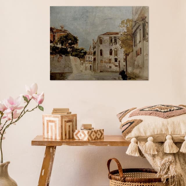 Detalle de prinfantasy Framed Canvas Wall Art (40cm x 30cm) – One Piece Bedroom, Living Room & Kitchen Decor Print