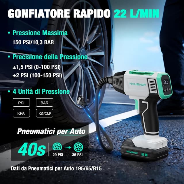 Thumbnail 1 de HAUSHOF Compressore Aria 150 PSI