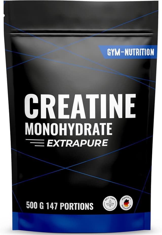 Thumbnail 6 de Creatine Monohydrate 1,25 kg (Ultra Pure) avec Vitamine B6 – 367 portions – Vegan, fabriquée en Allemagne
