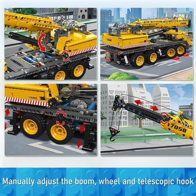 Thumbnail 3 de Mould King 17058 Technik LKW Kran Bauset 🚚(Kran)