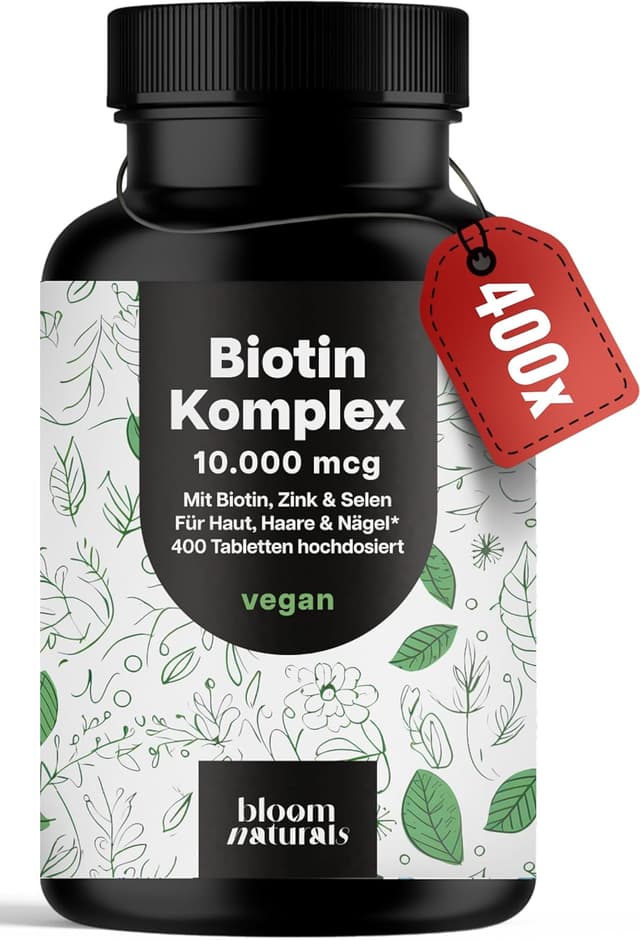 Detalle de Biotin 10.000 mcg mit Zink & Selen Tabletten