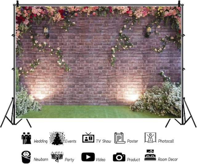 Thumbnail 4 de YongFoto 3x2m Vinyl Hintergrund Fotostudio