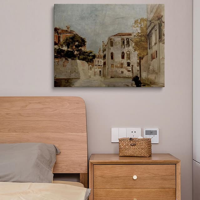 Detalle de prinfantasy Framed Canvas Wall Art (40cm x 30cm) – One Piece Bedroom, Living Room & Kitchen Decor Print