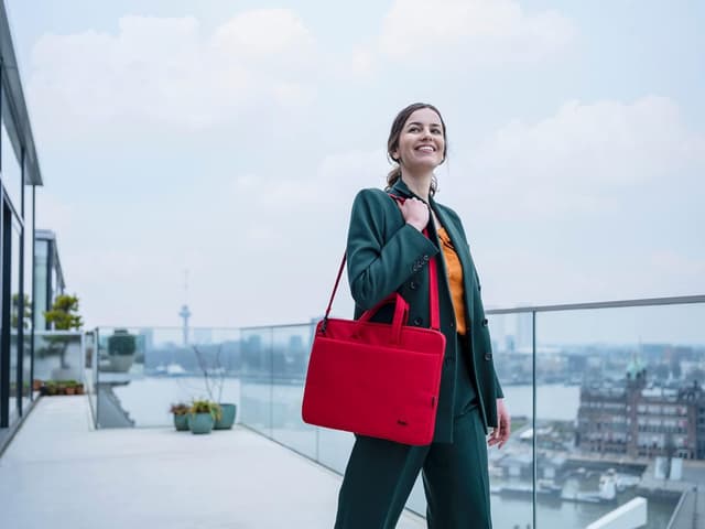 Detalle de Trust Bologna Slim Laptop Eco Tasche 16 Zoll