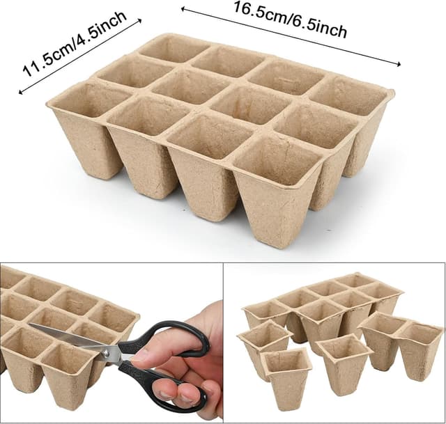 Thumbnail 1 de pobuu 120 Cells Seed Starter Tray 10 Pack