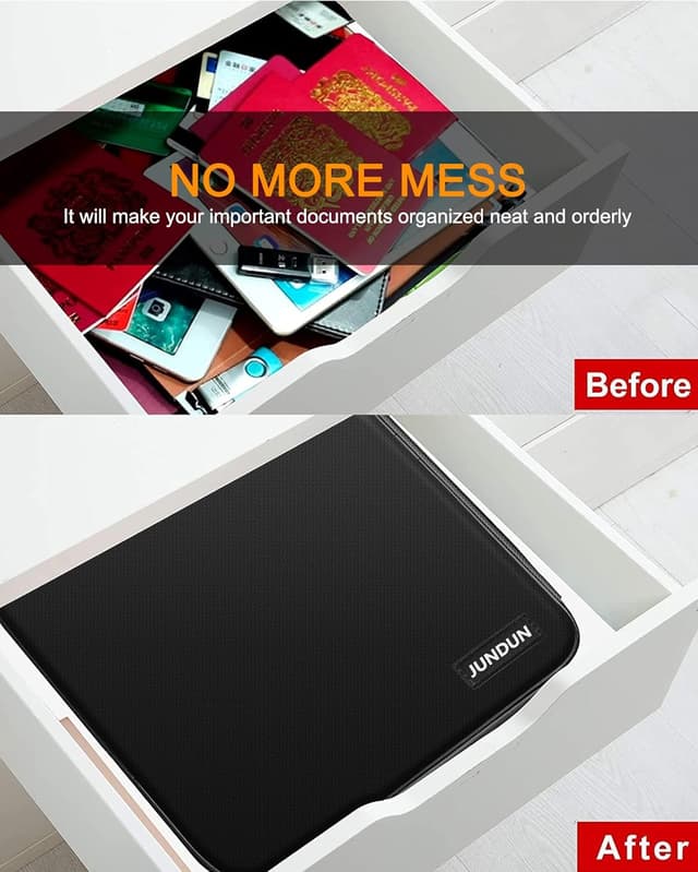 Thumbnail 6 de JUNDUN Fireproof Document Box