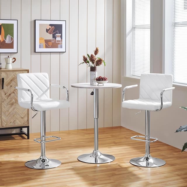Detalle 2 de Yaheetech Taburetes de Bar 92-113,5 cm