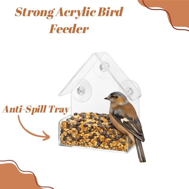 Thumbnail 3 de Garden Mile Window Bird Feeder