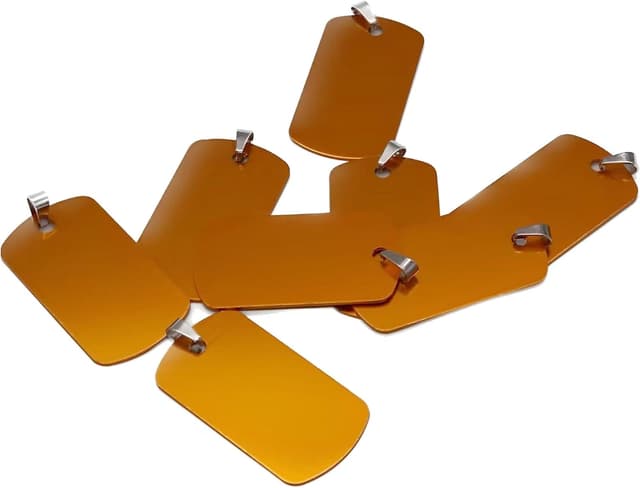 Thumbnail 2 de NanTun Rectangle Aluminium Dog Tags 12-Pack