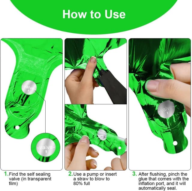 Thumbnail 3 de OFFCUP Zahlen Luftballon Grün 40 Zoll