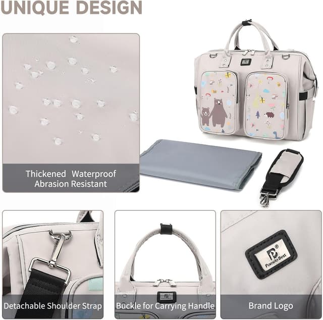 Detalle de Pomelo Best Bolso Cambiador Bebé impermeable 36 cm