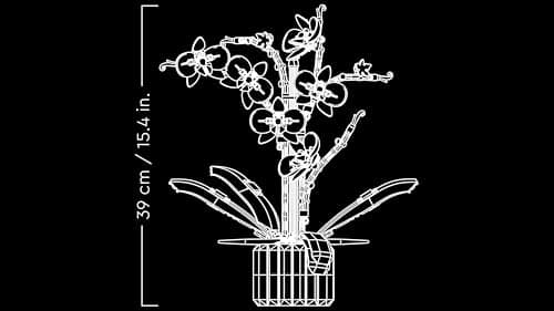 Thumbnail 8 de LEGO 10311 Orquídeas blancas y rosas, jarrón azul 🧩