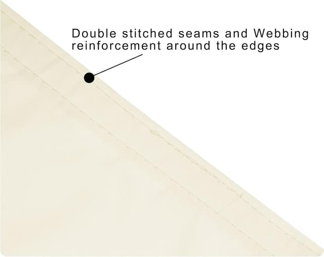 Thumbnail 6 de WOLTU Toldo Vela Triangular Impermeable 3.6m para Exterior