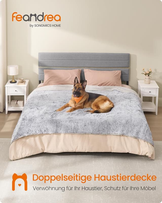 Detalle 2 de Feandrea XXXL Hundedecke 229x203 cm wasserdicht
