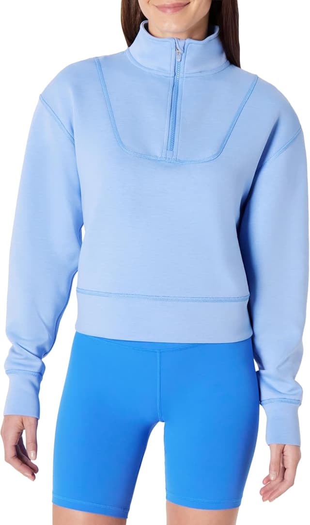 Detalle de Amazon Essentials Women’s Active Sweat Half Zip Pullover Sweatshirt