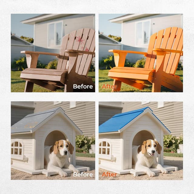 Detalle de Tilswall Paint Sprayer – ultra-light electric HVLP spray gun with 2 nozzles and 3 patterns (white)