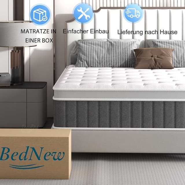 Thumbnail 6 de Bednew Matratze 120 x 200 cm Federkern