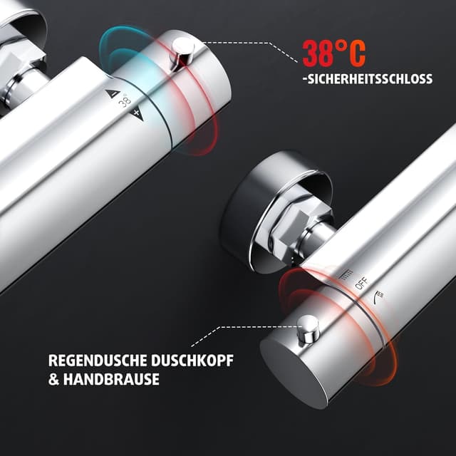 Thumbnail 4 de Rainsworth Regenduschensystem Thermostat Chrom