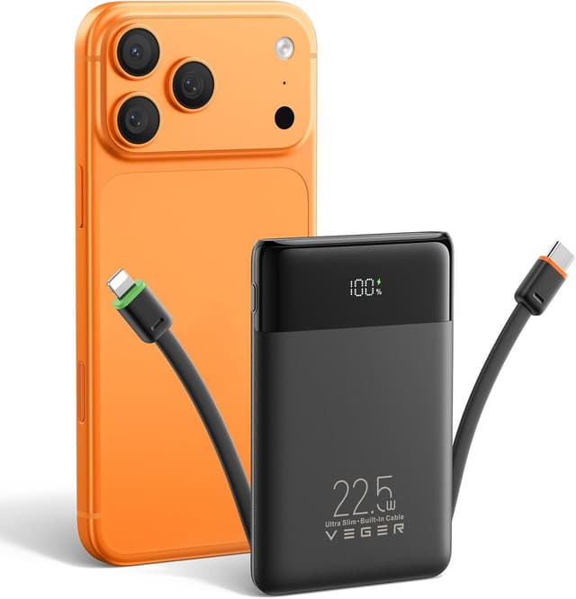 Detalle de VEGER Power Bank 10000mAh slim charger