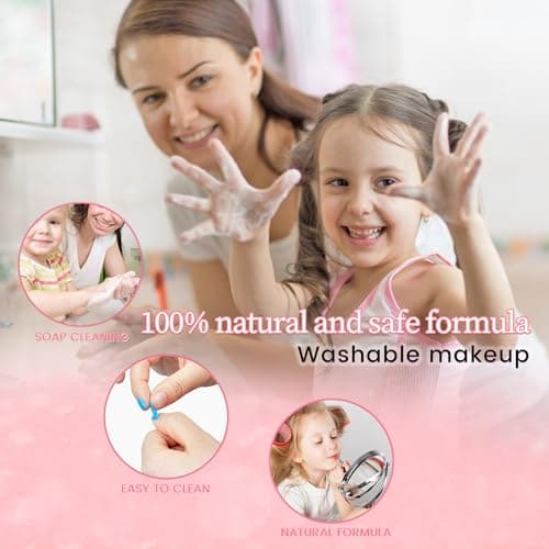 Thumbnail 4 de Kit de Maquillaje Lavable para Niñas - 57 Pcs 🎀