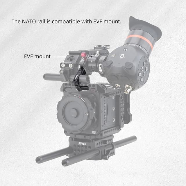 Detalle 2 de Nitze NATO-Rail N49-NC3 mit 15mm Klemme