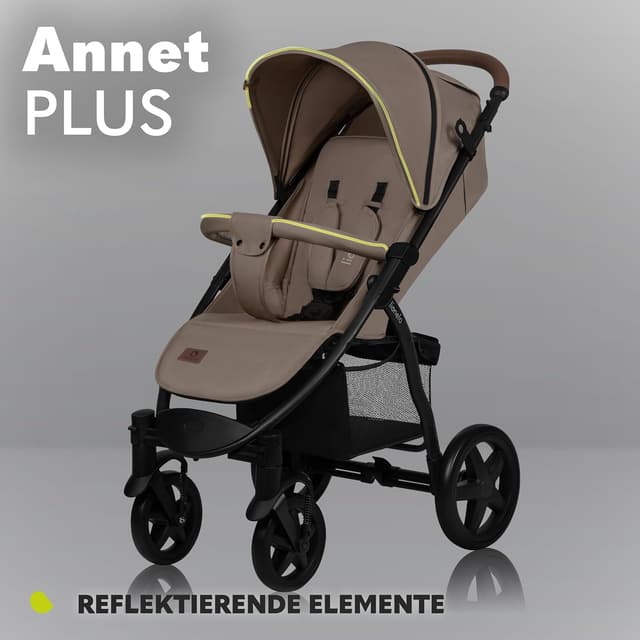 Thumbnail 6 de Lionelo Annet Plus Buggy ab Geburt bis 22 kg mit flacher Liegefunktion und XXL-Verdeck