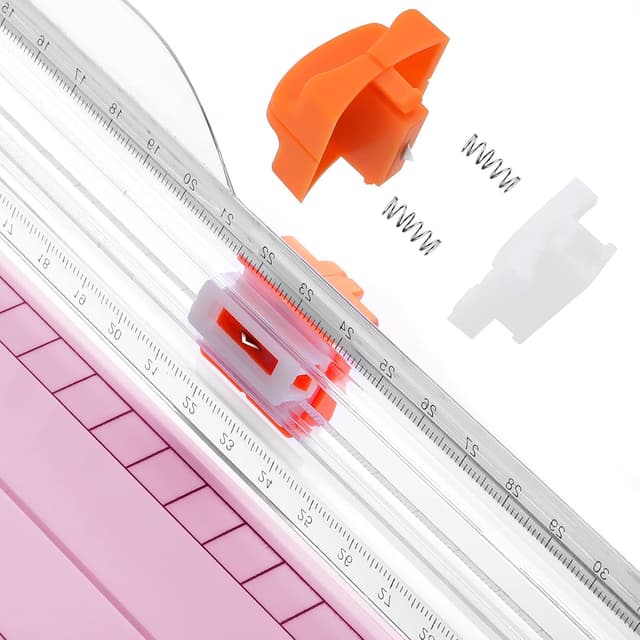 Detalle 2 de Firbon A4 Paper Cutter 12 Inch Titanium Paper Trimmer (Pink) for Scrapbooking & Card Craft