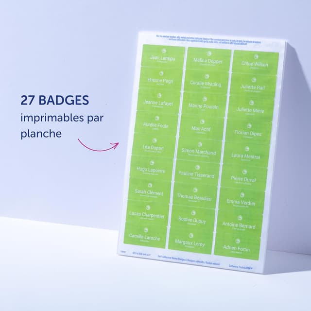 Thumbnail 5 de Avery 540 badges adhésifs en soie Laser