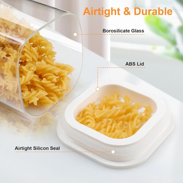 Thumbnail 3 de VINATO Barattoli Vetro con Coperchio 1100 ml