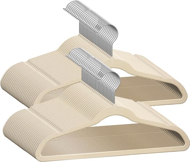 Imagen de TechZoo 50 Premium Kids Velvet Hangers 14" — Non-Slip en OfertitasTOP