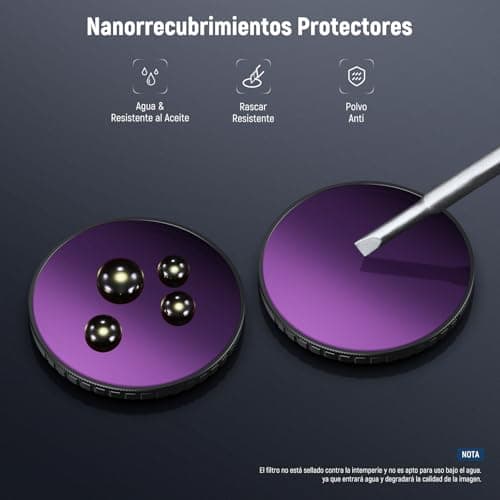 Thumbnail 5 de NEEWER Filtro ND Variable ND64–256 6–8 paradas