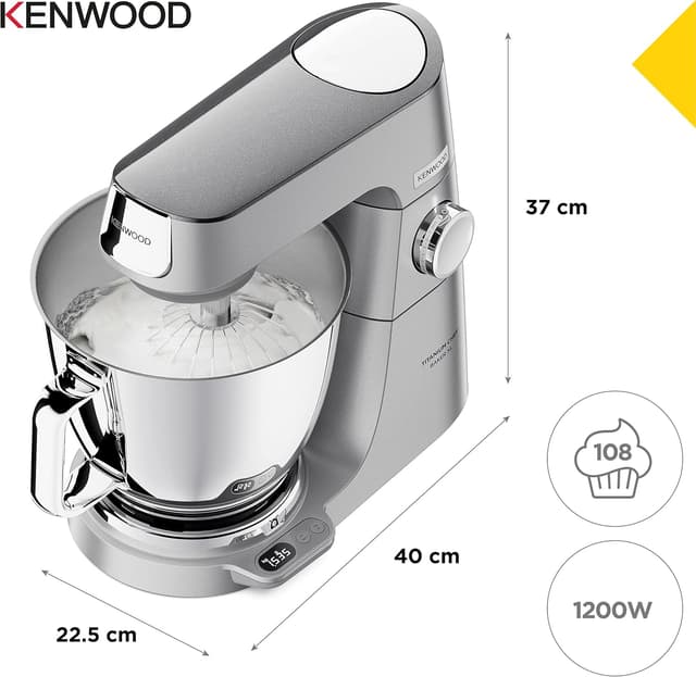 Detalle 2 de Kenwood Titanium Chef Baker XL - Robot de Cocina 1500W 🍽