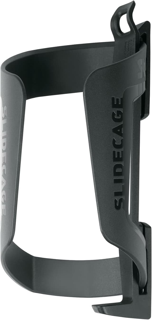Detalle de SKS Germany SLIDECAGE portabottiglie per bicicletta con accesso laterale e superiore, nero